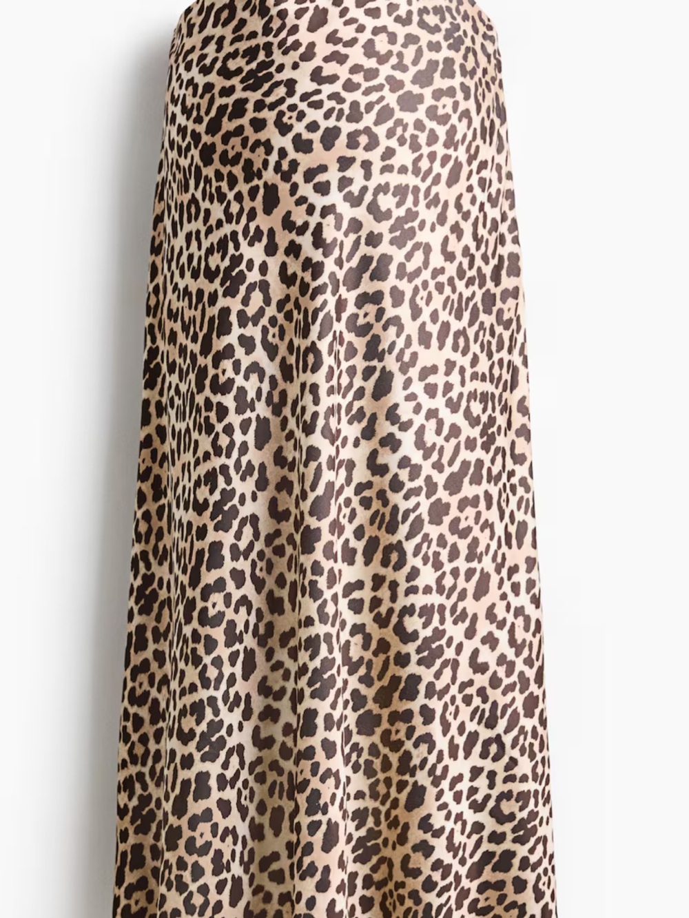 H&M Mama maternity Leopard Print Satin Midi Skirt